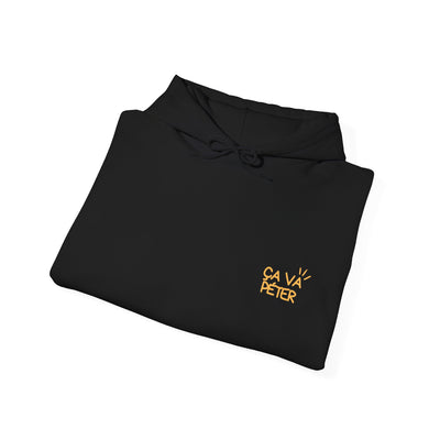 Hoodie "Ça va péter" ecrit jaune
