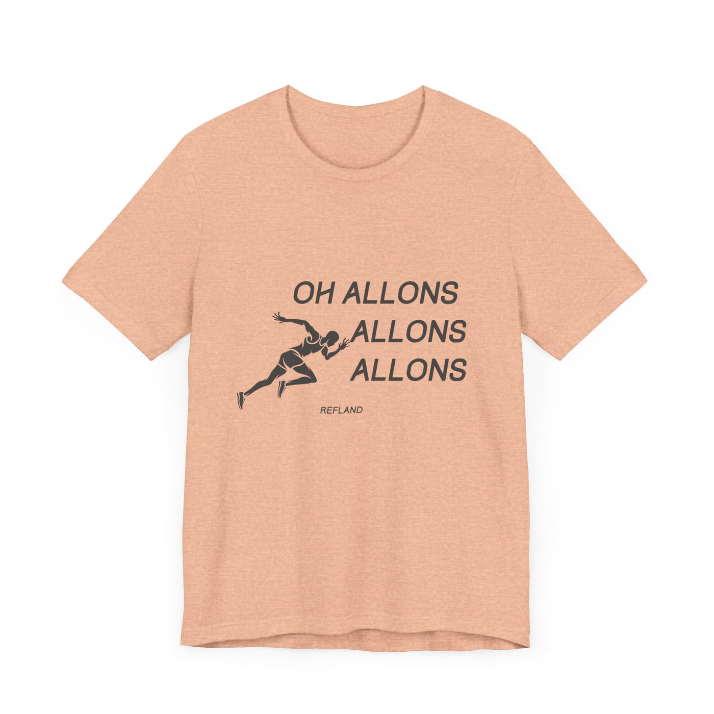 T-shirt "Oh Allons Allons" ecrit noir