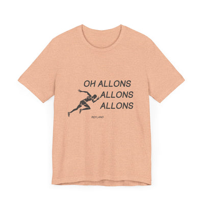 T-shirt "Oh Allons Allons" ecrit noir