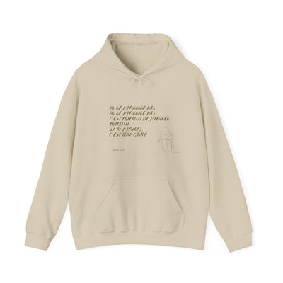 Hoodie "On ne pleure pas" - Écrit en Beige