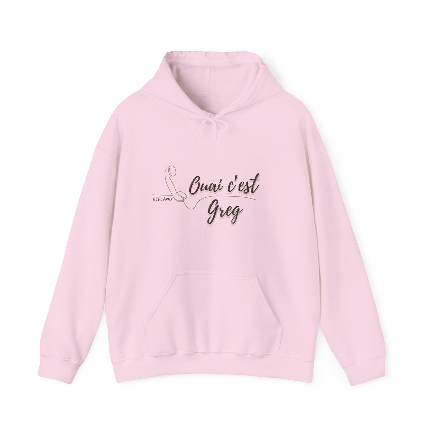 Hoodie "Ouais c’est Greg" - Texte noir