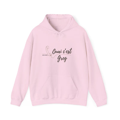 Hoodie "Ouais c’est Greg" - Texte noir