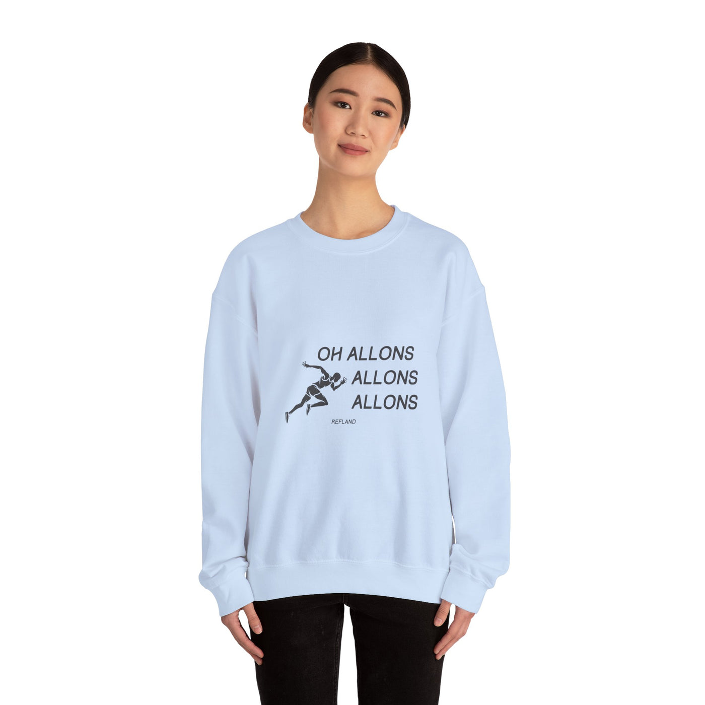 Sweatshirt "Oh Allons Allons" - Écrit Noir