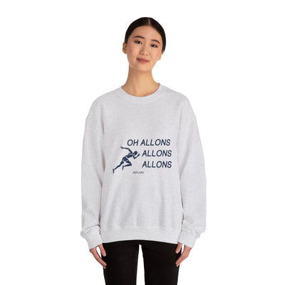Sweatshirt "Oh Allons Allons" - Écrit Bleu