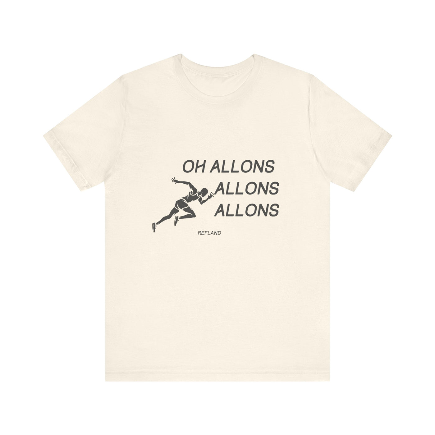 T-shirt "Oh Allons Allons" ecrit noir