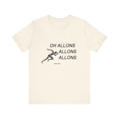 T-shirt "Oh Allons Allons" ecrit noir