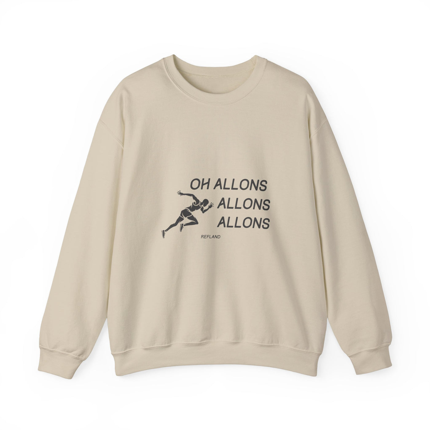 Sweatshirt "Oh Allons Allons" - Écrit Noir