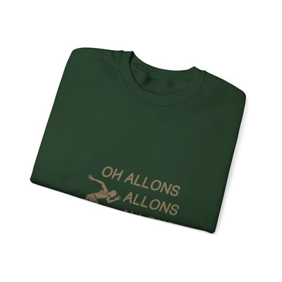 Sweatshirt "Oh Allons Allons" - Écrit Beige
