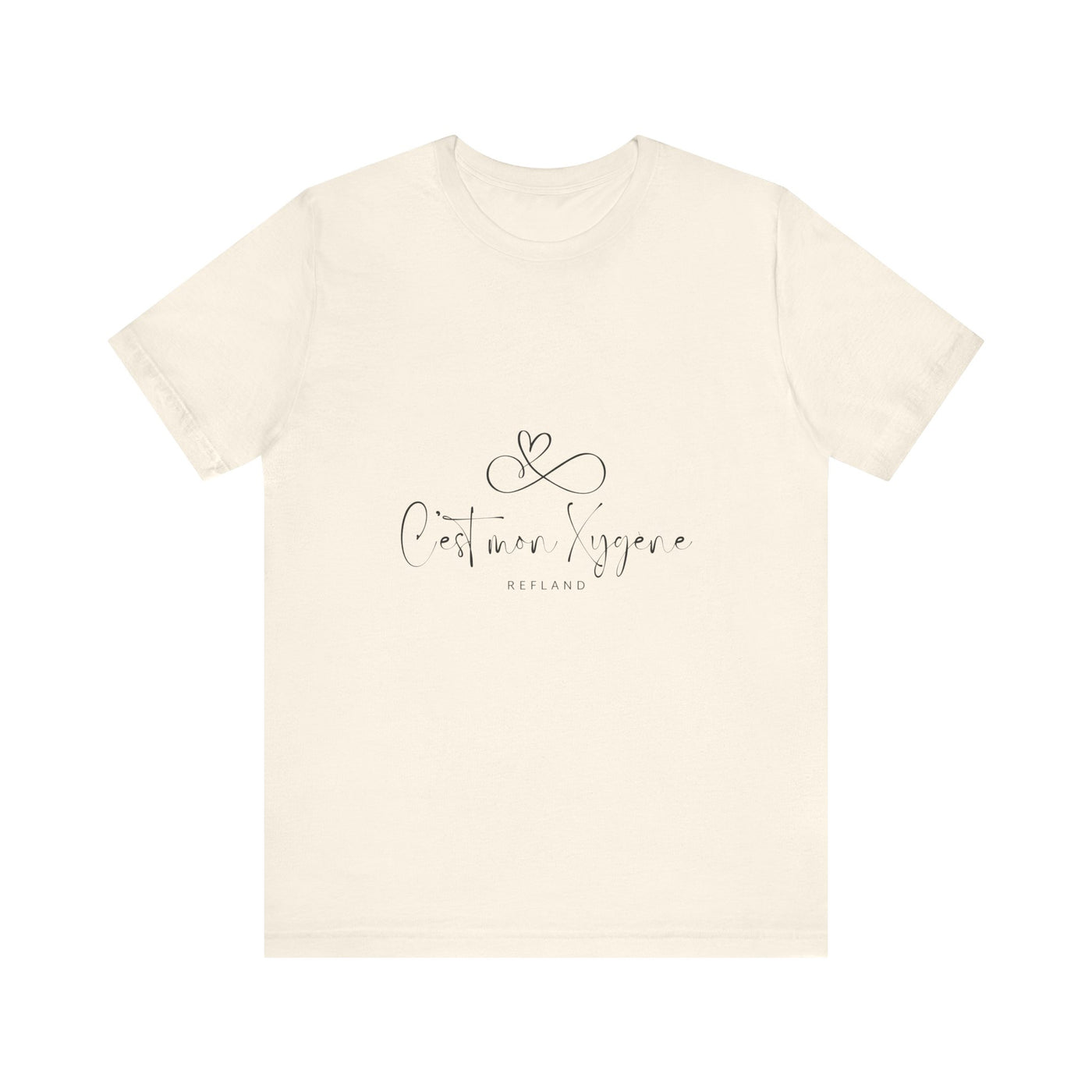 T-shirt "C mon Xygène" écrit noir