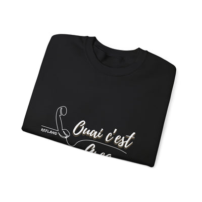 Sweatshirt "Ouai c Greg" texte blanc