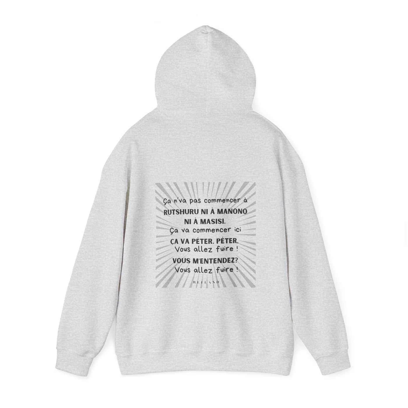 Hoodie "Ça va péter" ecrit noir