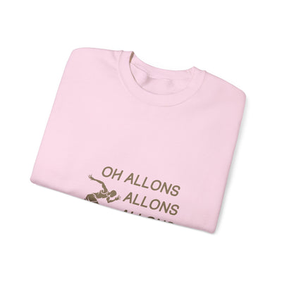 Sweatshirt "Oh Allons Allons" - Écrit Beige