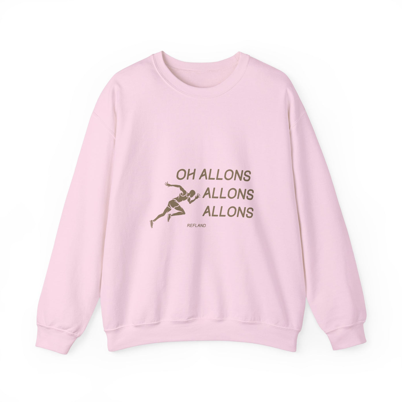 Sweatshirt "Oh Allons Allons" - Écrit Beige
