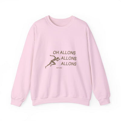 Sweatshirt "Oh Allons Allons" - Écrit Beige