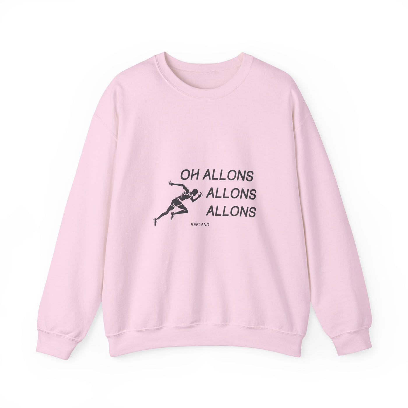 Sweatshirt "Oh Allons Allons" - Écrit Noir