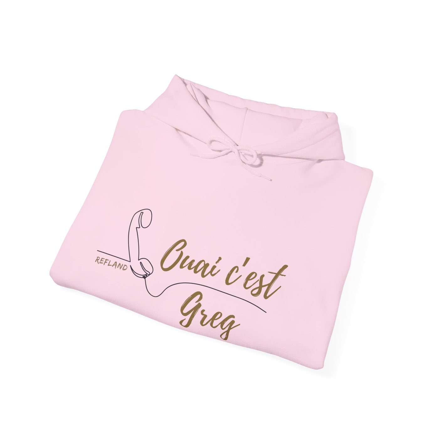 Hoodie "Ouais c’est Greg" - Texte Beige