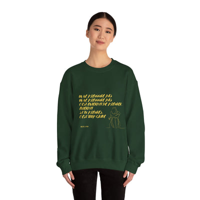 Sweatshirt "On ne pleure pas" - Écrit en Jaune