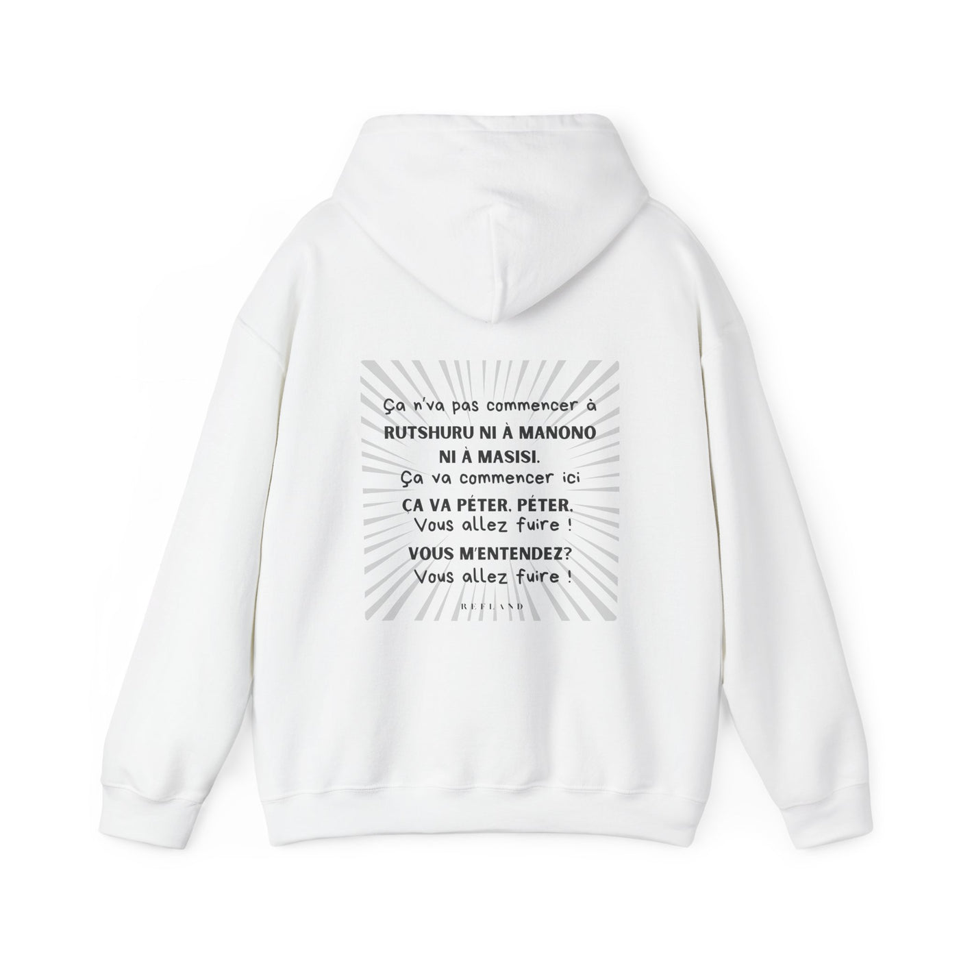 Hoodie "Ça va péter" ecrit noir
