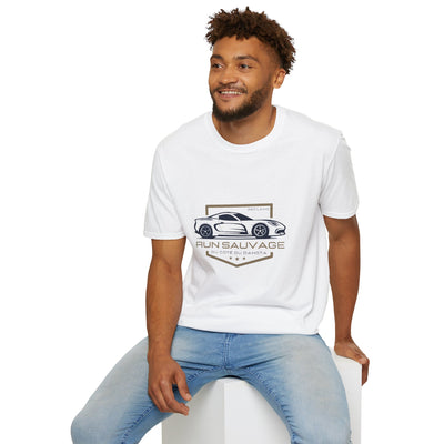 T-shirt "Run sauvage" en blanc