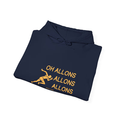 Hoodie "Oh allons allons" - Texte Jaune