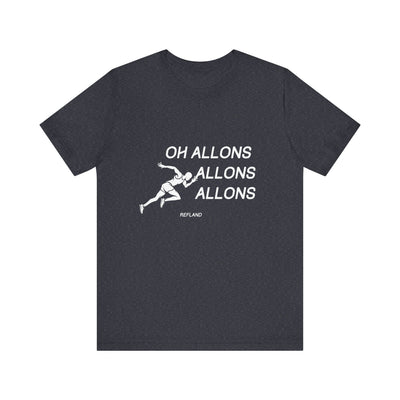 T-shirt "Oh Allons Allons" ecrit blanc