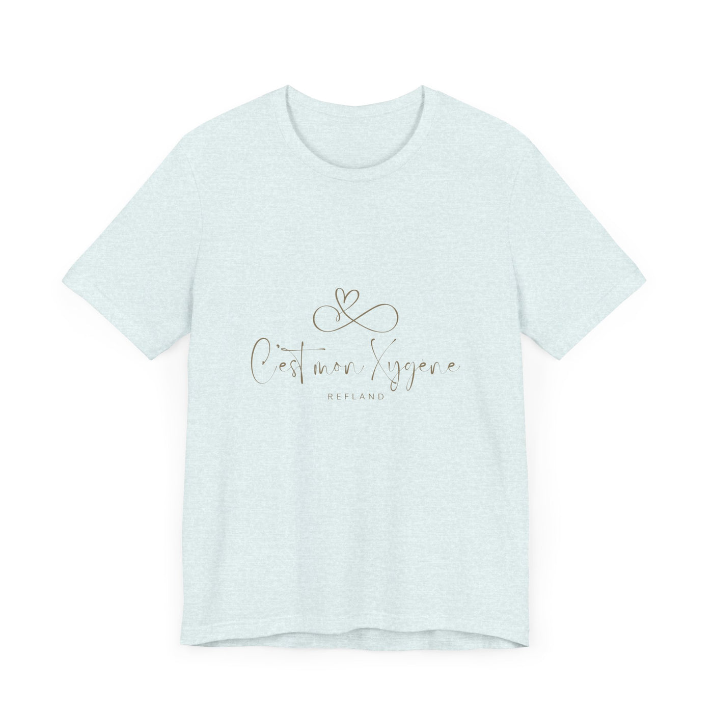 T-shirt "C mon Xygène" écrit beige