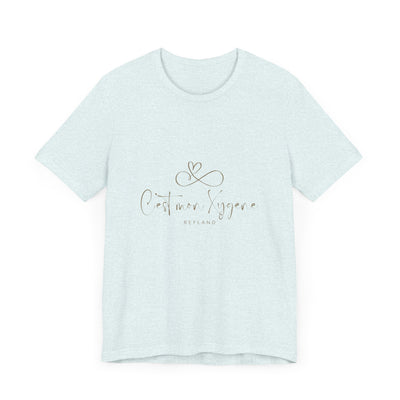 T-shirt "C mon Xygène" écrit beige