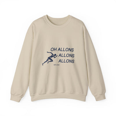 Sweatshirt "Oh Allons Allons" - Écrit Bleu