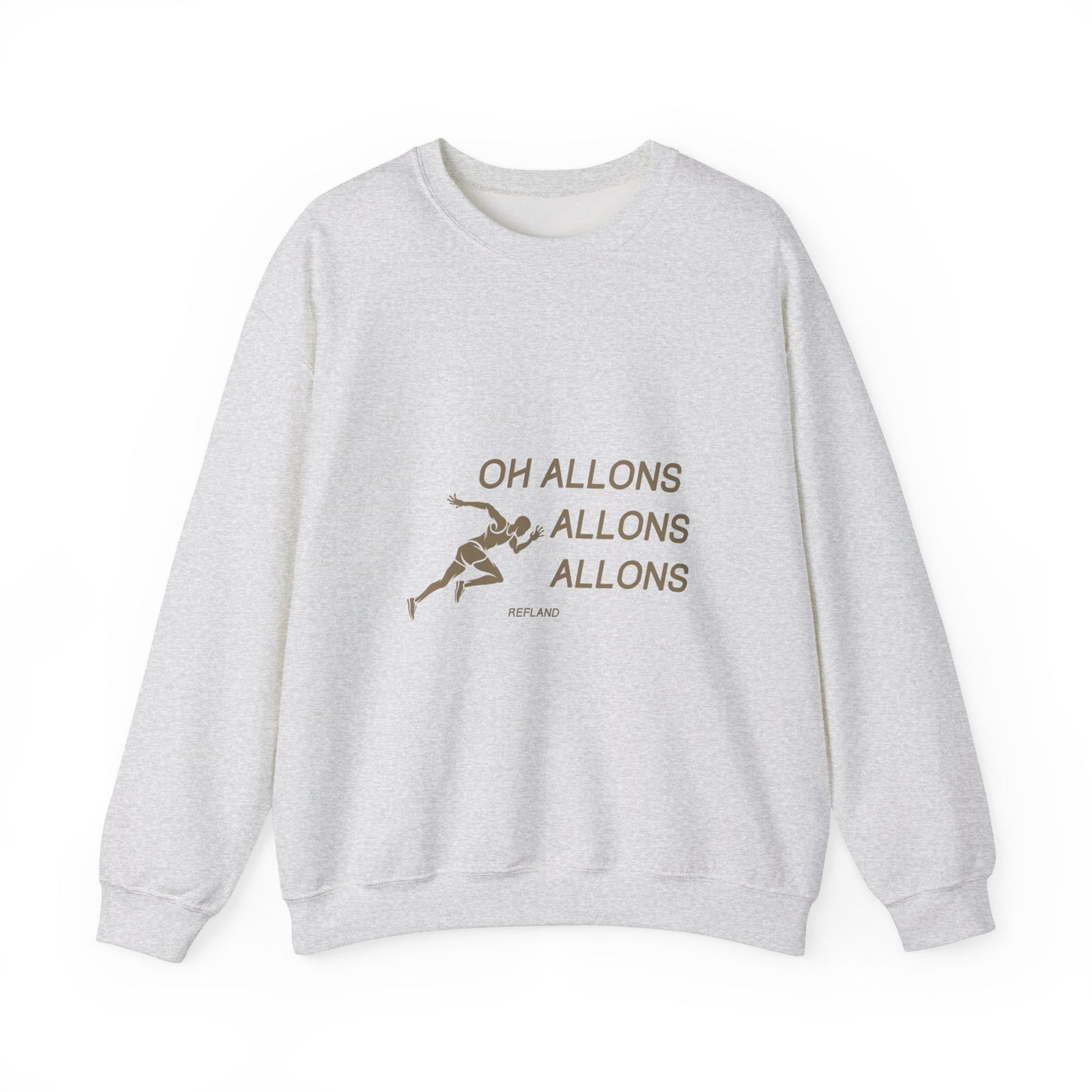 Sweatshirt "Oh Allons Allons" - Écrit Beige