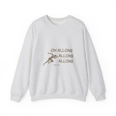 Sweatshirt "Oh Allons Allons" - Écrit Beige