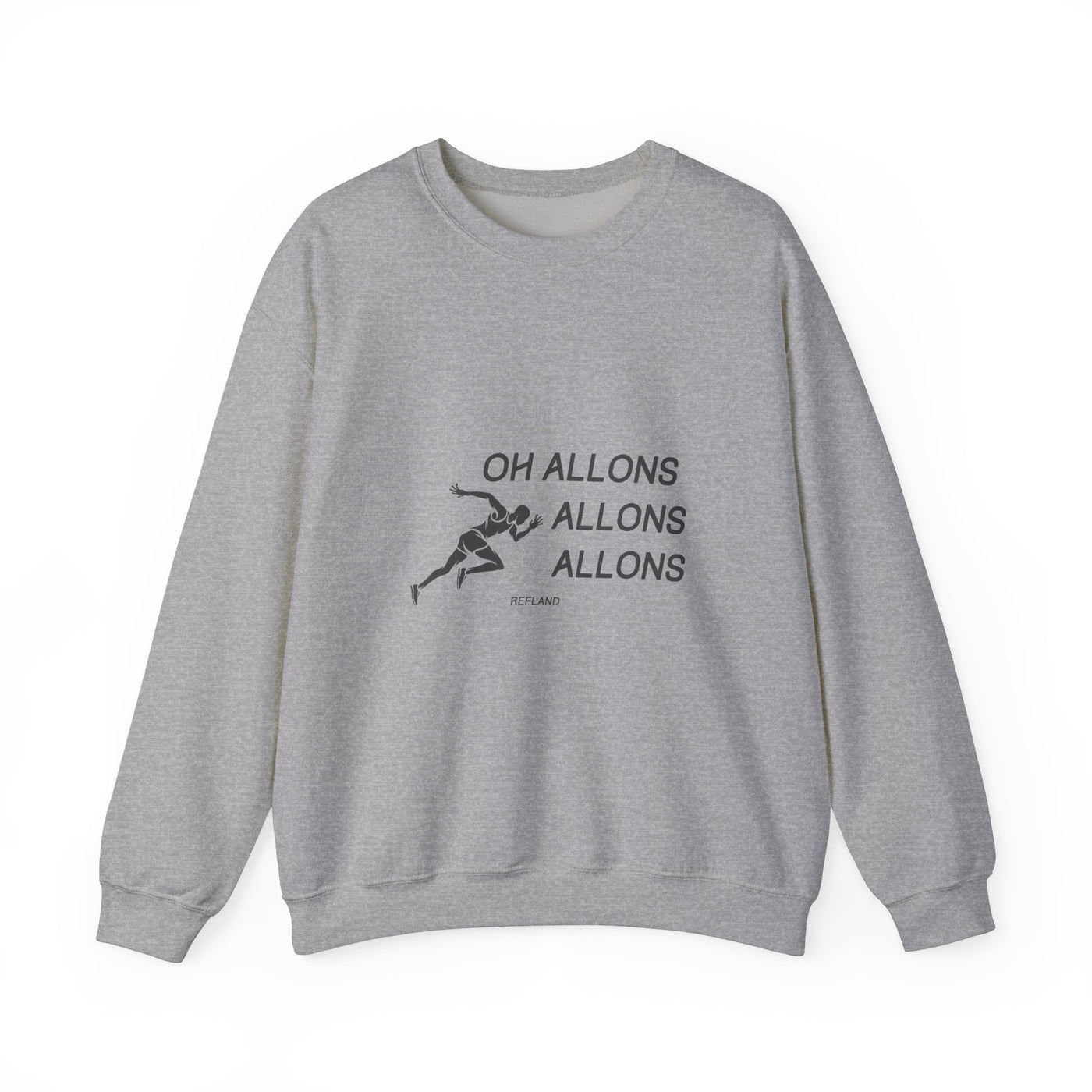 Sweatshirt "Oh Allons Allons" - Écrit Noir