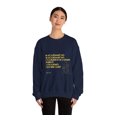 Sweatshirt "On ne pleure pas" - Écrit en Jaune