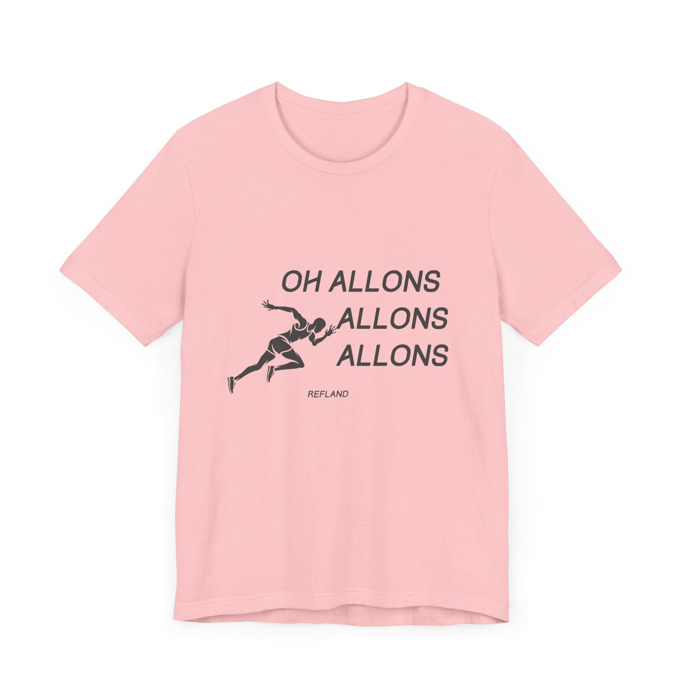 T-shirt "Oh Allons Allons" ecrit noir