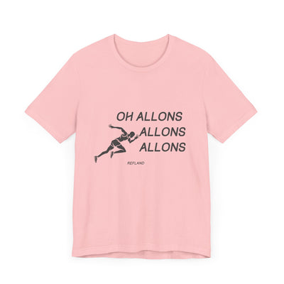 T-shirt "Oh Allons Allons" ecrit noir