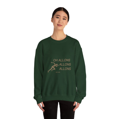 Sweatshirt "Oh Allons Allons" - Écrit Beige