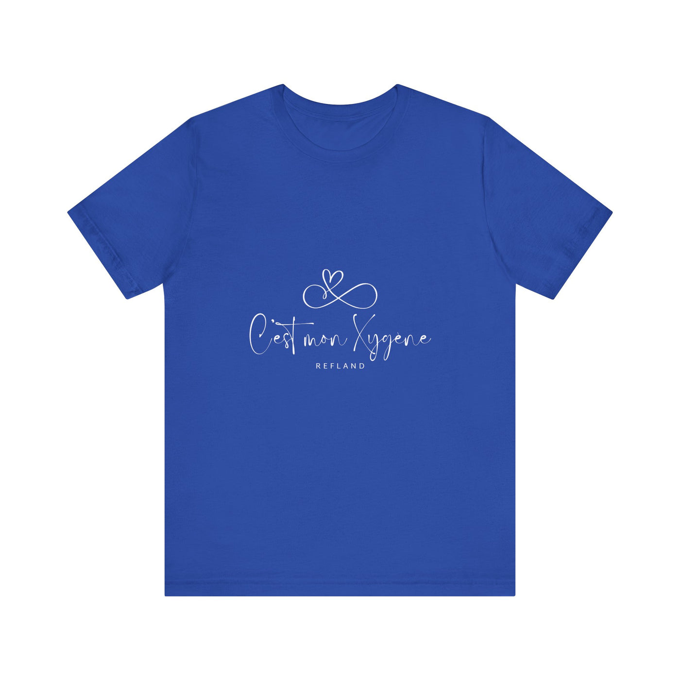 T-shirt "C mon Xygène" écrit blanc