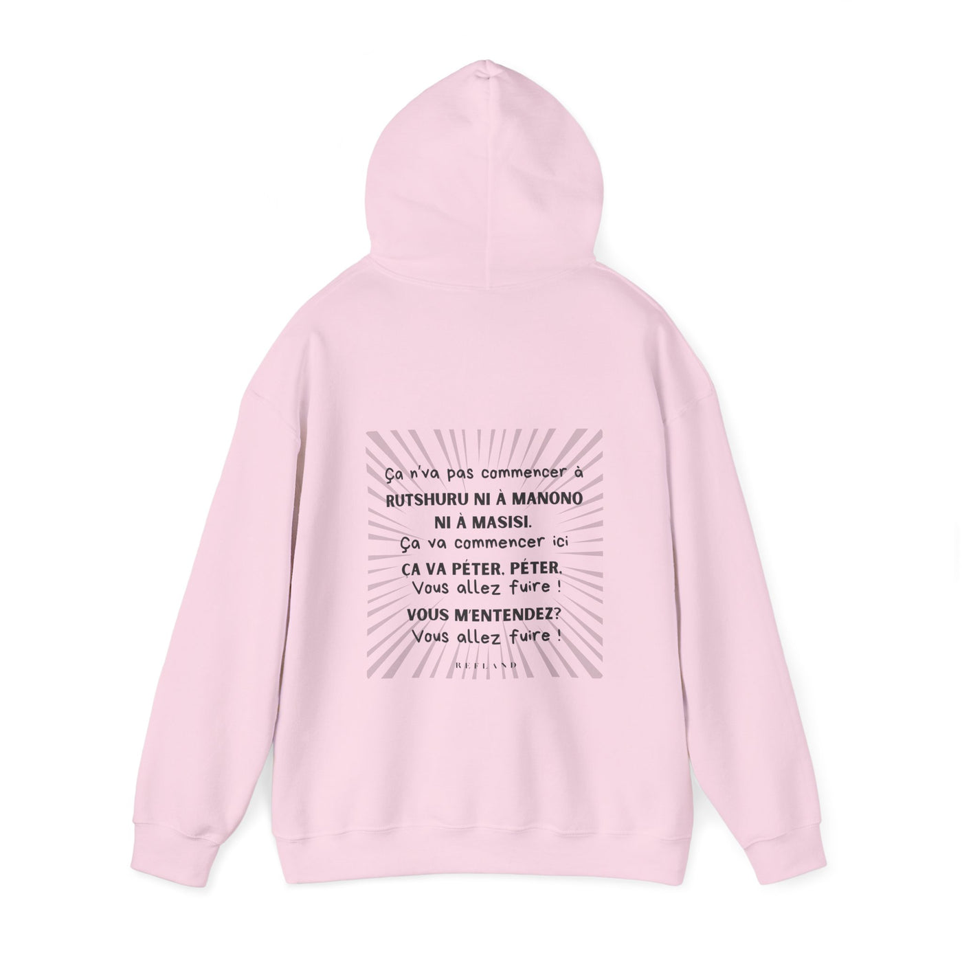 Hoodie "Ça va péter" ecrit noir