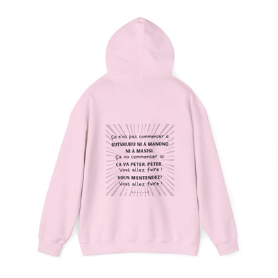 Hoodie "Ça va péter" ecrit noir