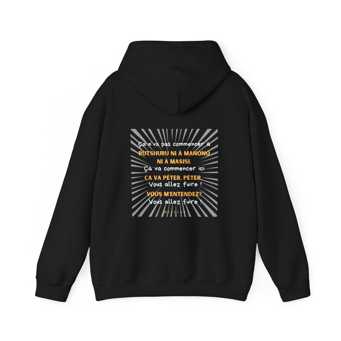 Hoodie "Ça va péter" écrit blanc