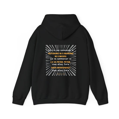 Hoodie "Ça va péter" écrit blanc
