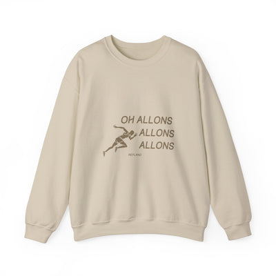 Sweatshirt "Oh Allons Allons" - Écrit Beige