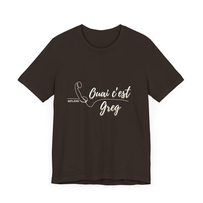 T-shirt - "Ouai c Greg" texte blanc