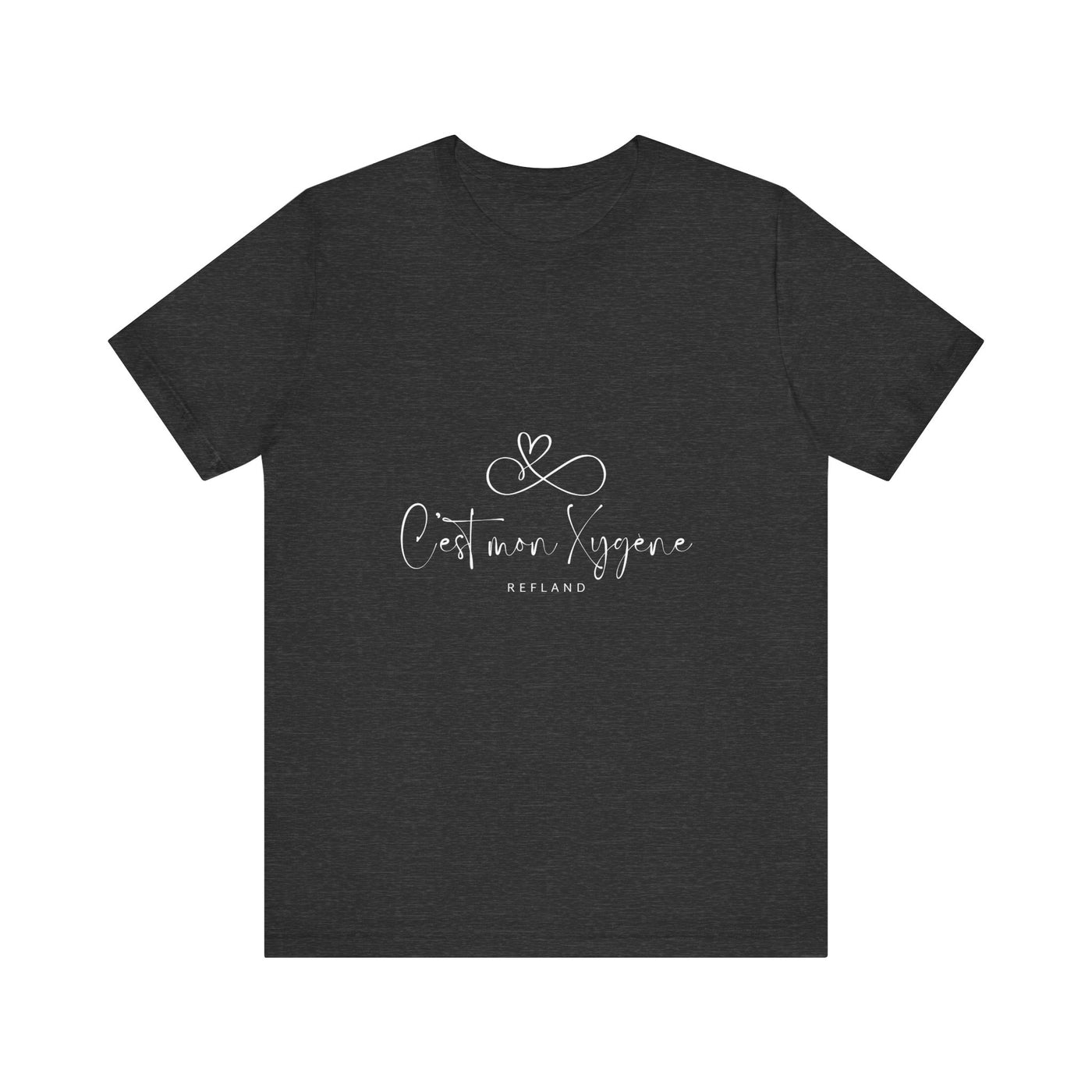 T-shirt "C mon Xygène" écrit blanc