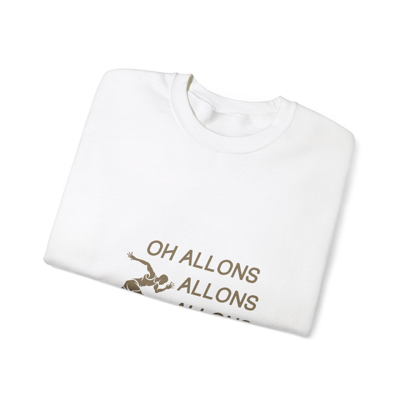 Sweatshirt "Oh Allons Allons" - Écrit Beige