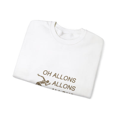 Sweatshirt "Oh Allons Allons" - Écrit Beige