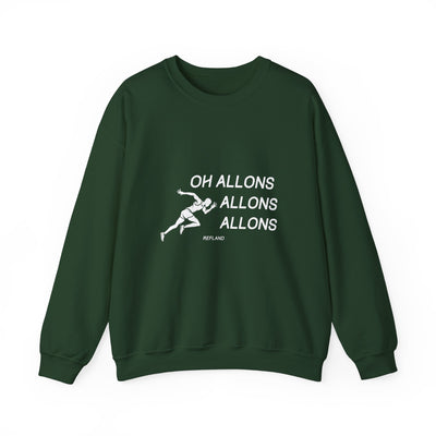 Sweatshirt "Oh Allons Allons" - Écrit Blanc