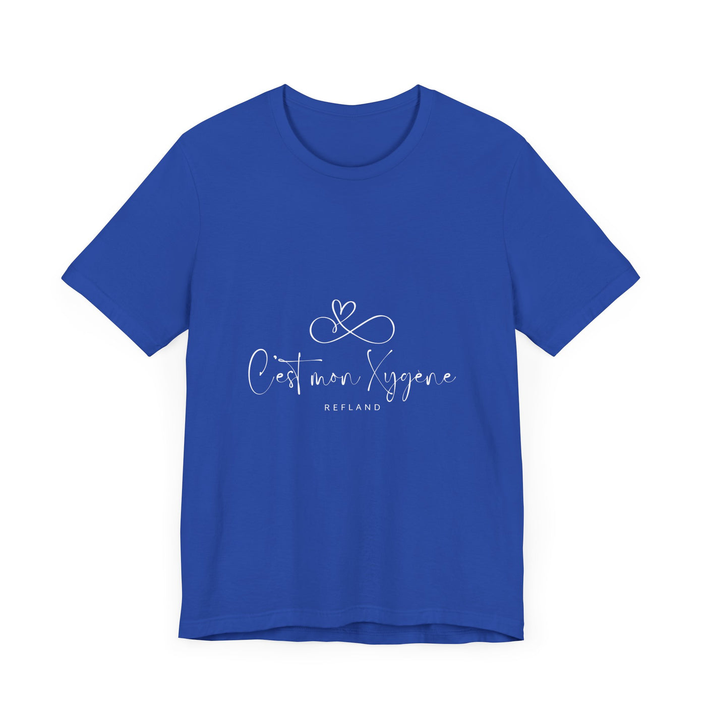 T-shirt "C mon Xygène" écrit blanc