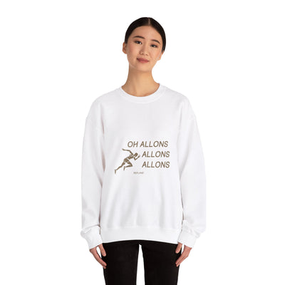 Sweatshirt "Oh Allons Allons" - Écrit Beige