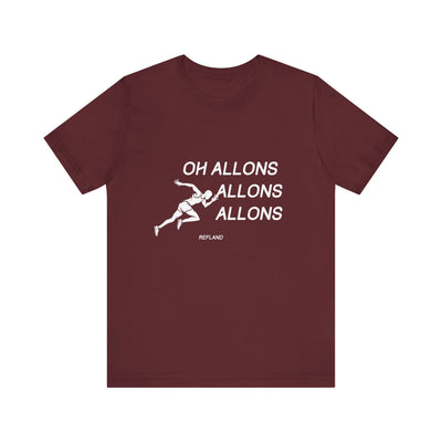 T-shirt "Oh Allons Allons" ecrit blanc