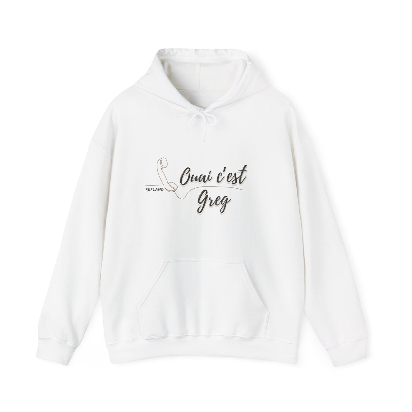 Hoodie "Ouais c’est Greg" - Texte noir